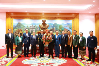 Khammouane Delegation Congratulates New National Assembly President and Prime Minister